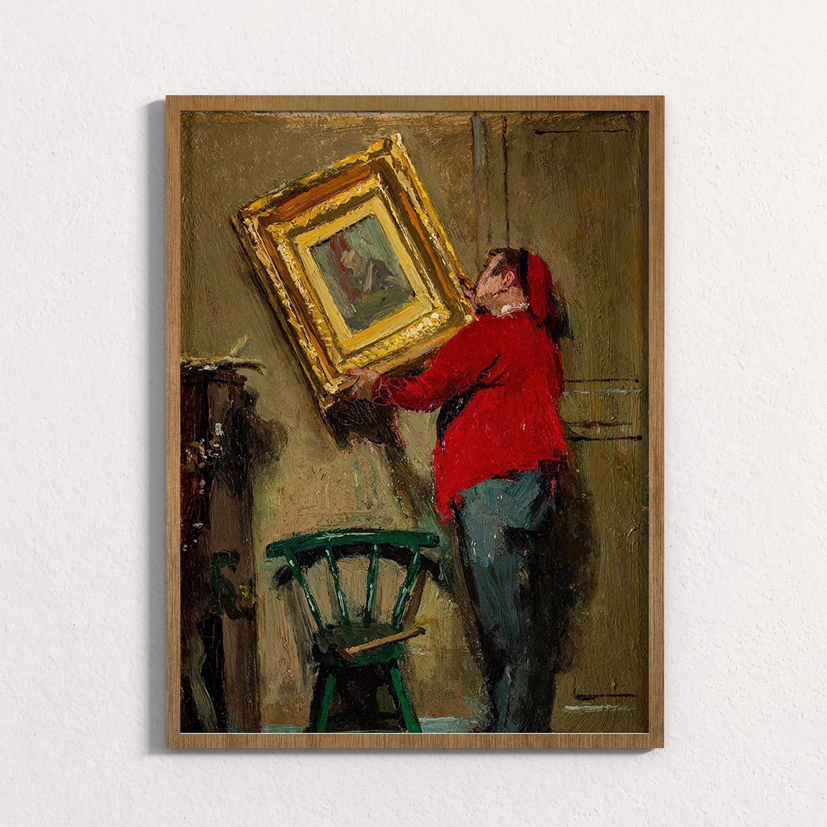 Hanging a Painting