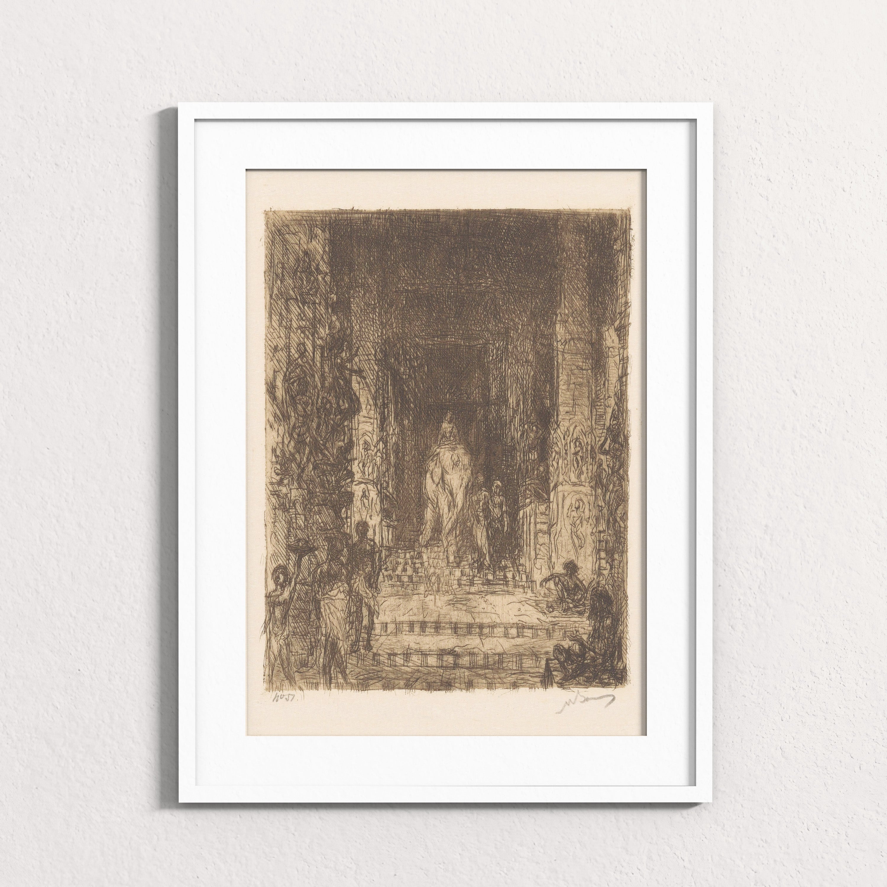 Elephant in the Temple Mandapam