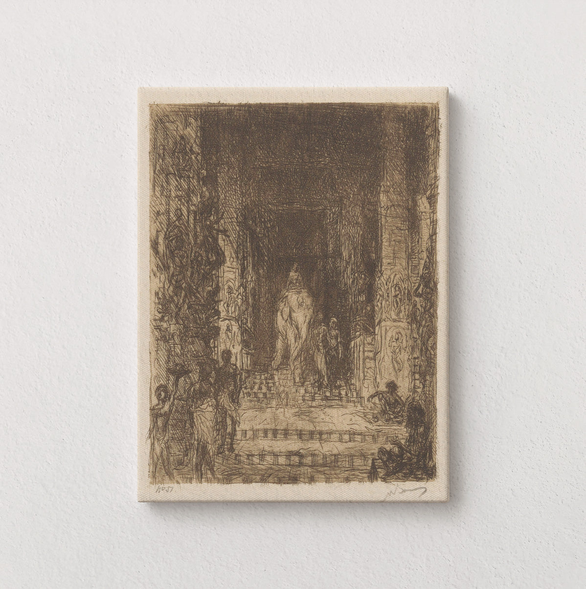 Elephant in the Temple Mandapam