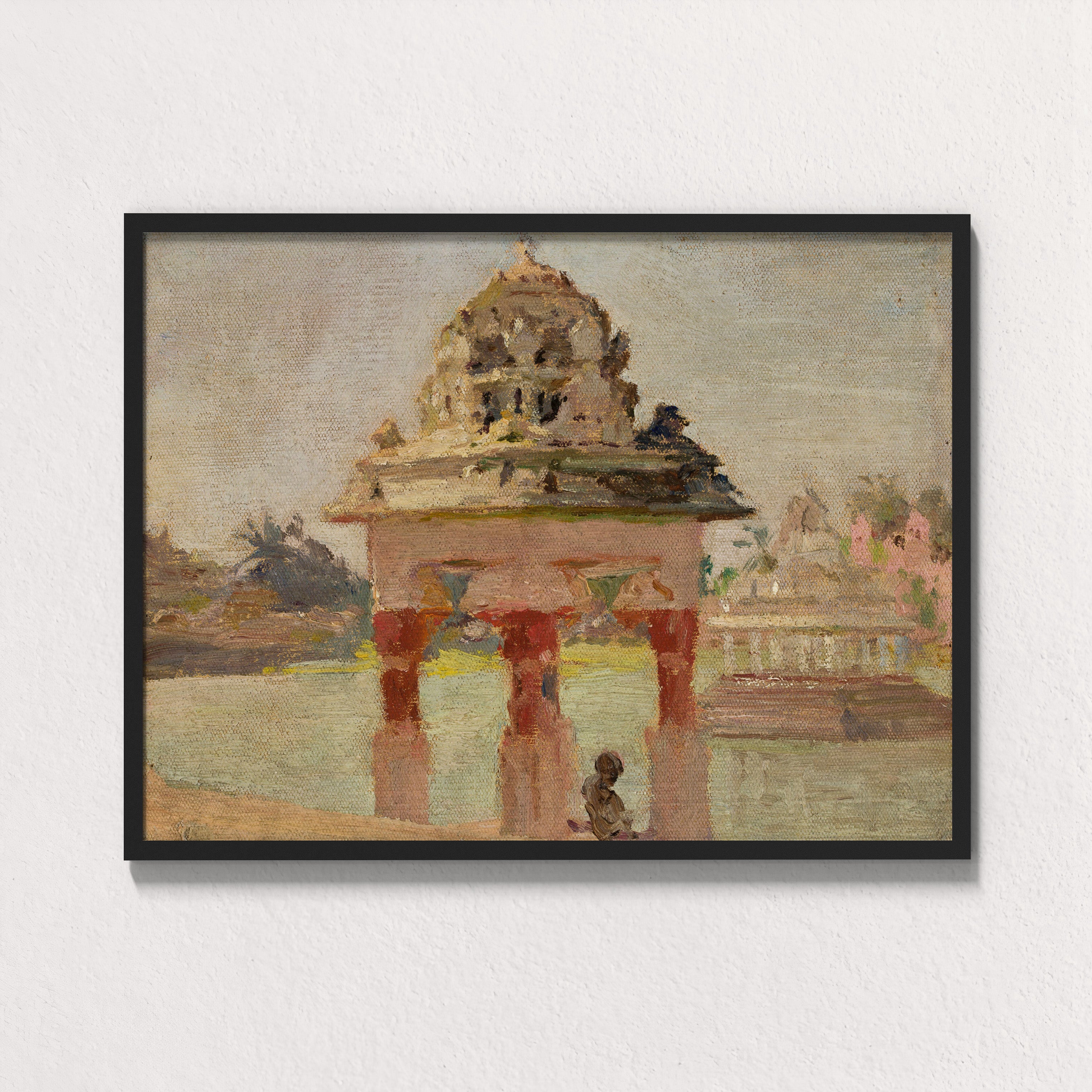 Gopuram by the Sacred Pond