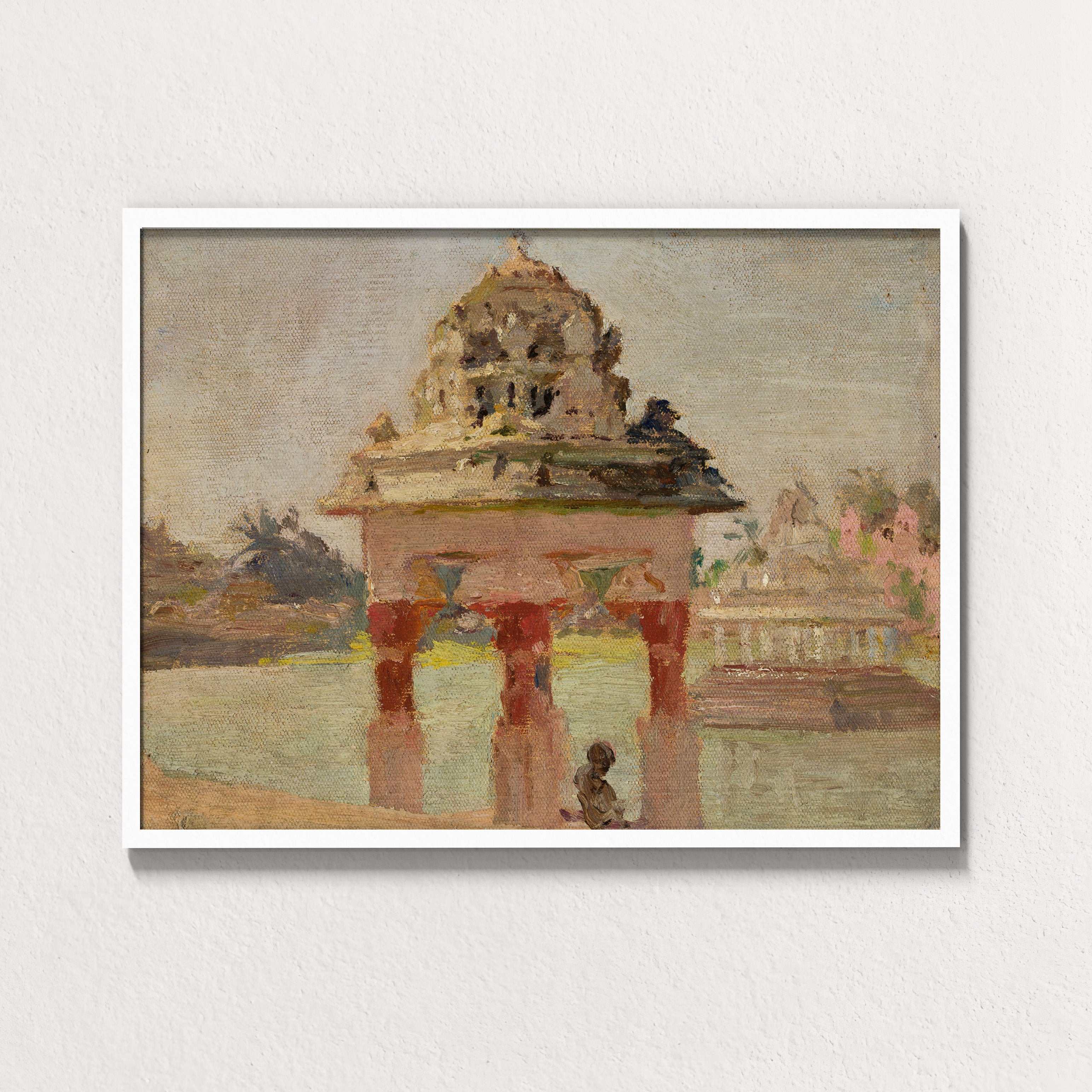 Gopuram by the Sacred Pond