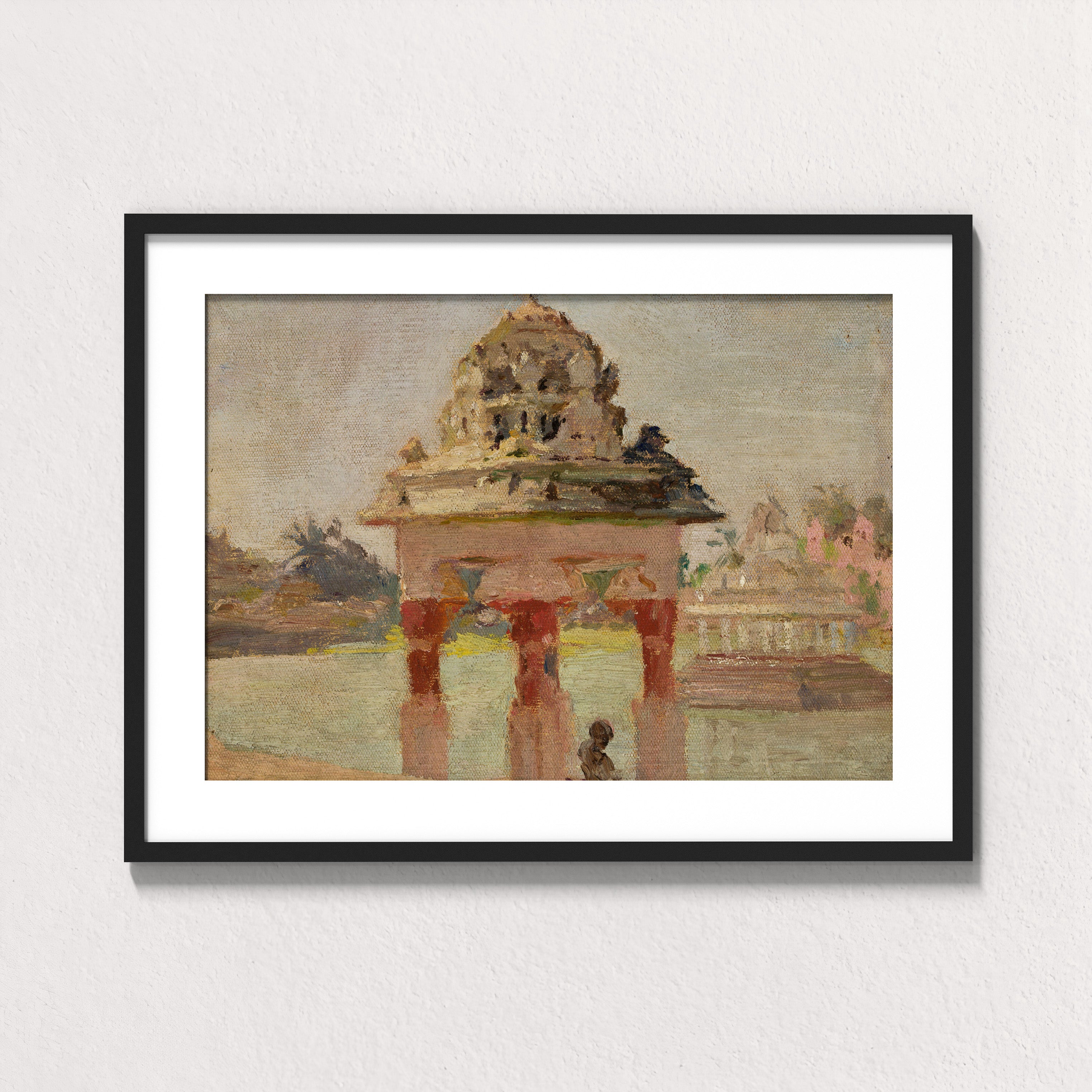 Gopuram by the Sacred Pond