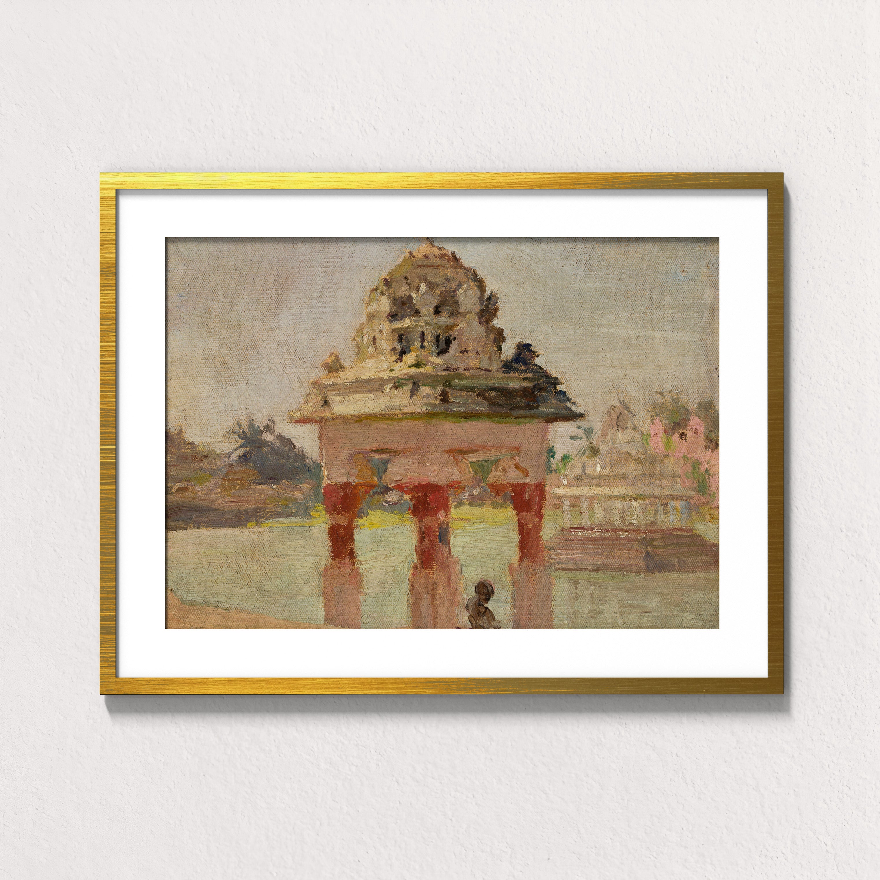 Gopuram by the Sacred Pond