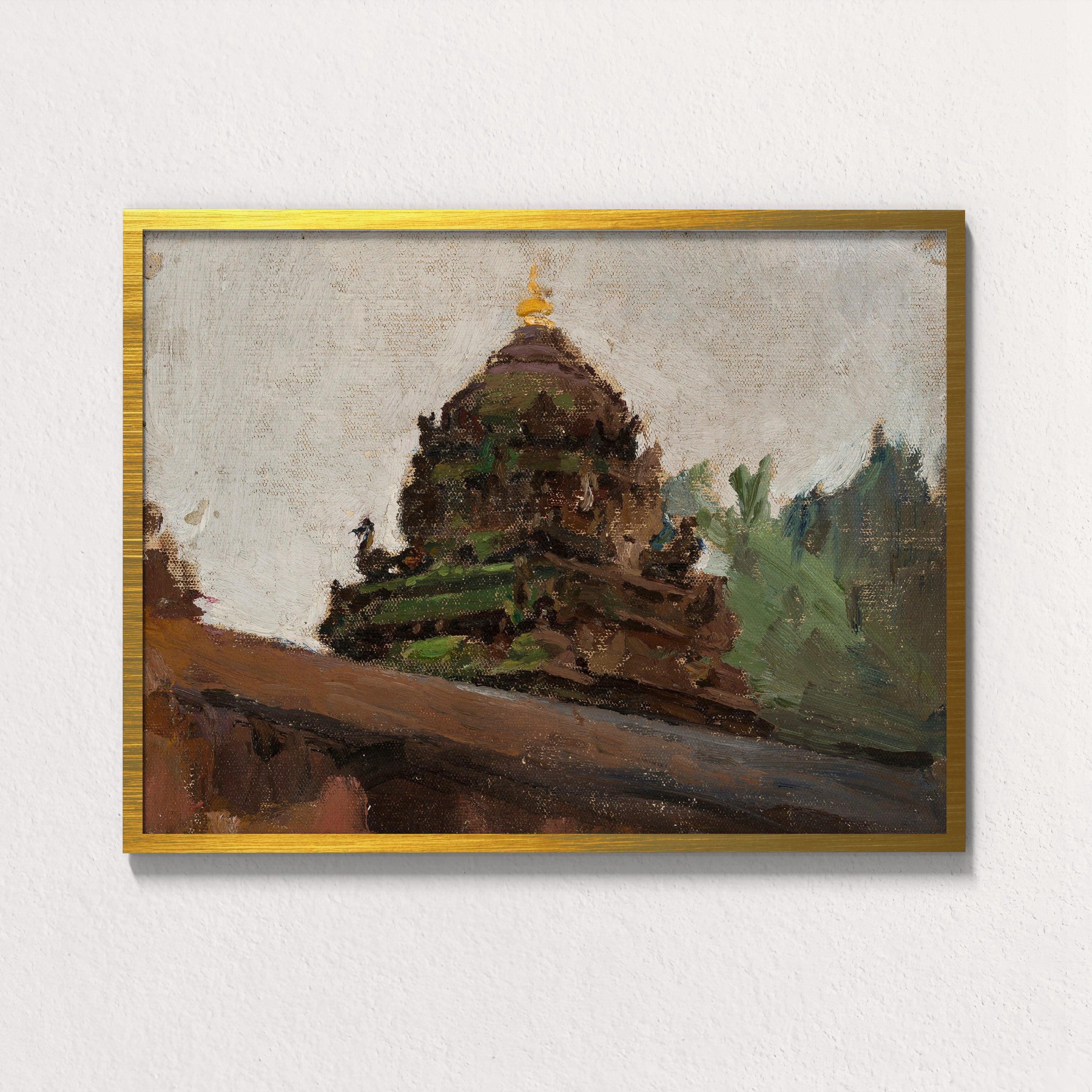 Weathered Gopuram at Dawn