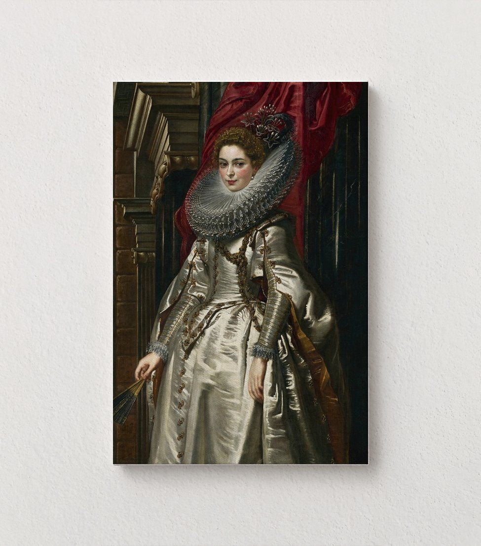 The Noblewoman in Silver and Crimson