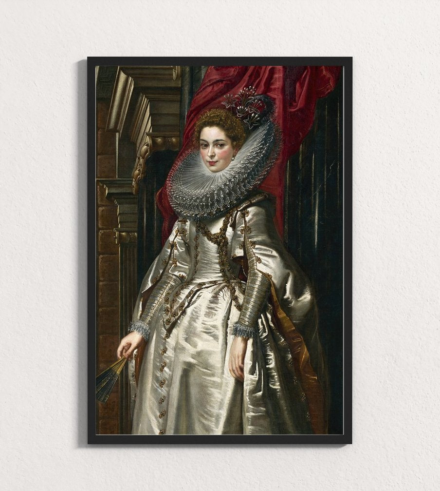 The Noblewoman in Silver and Crimson