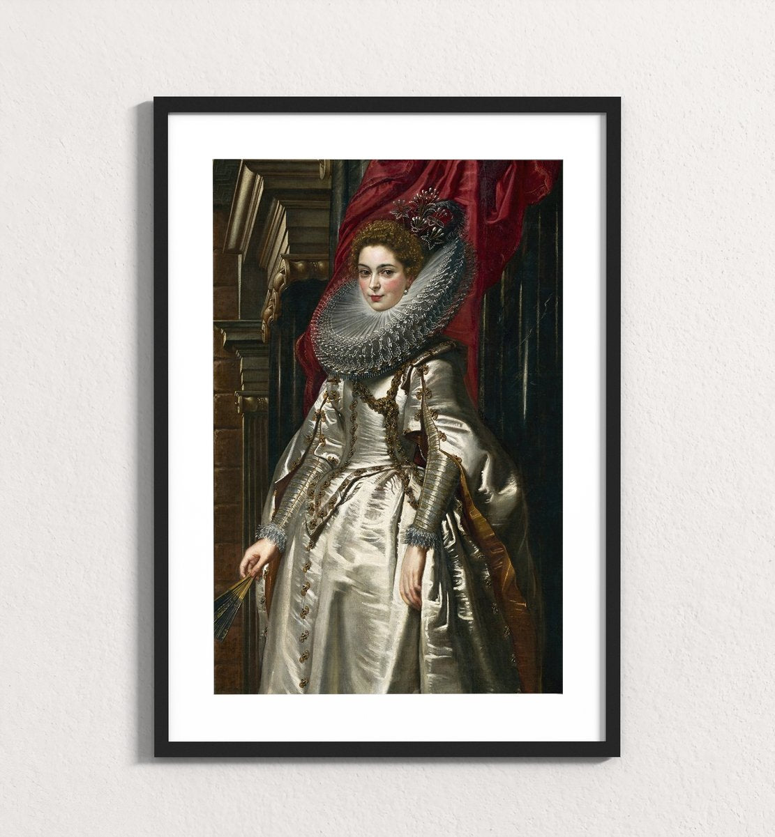 The Noblewoman in Silver and Crimson