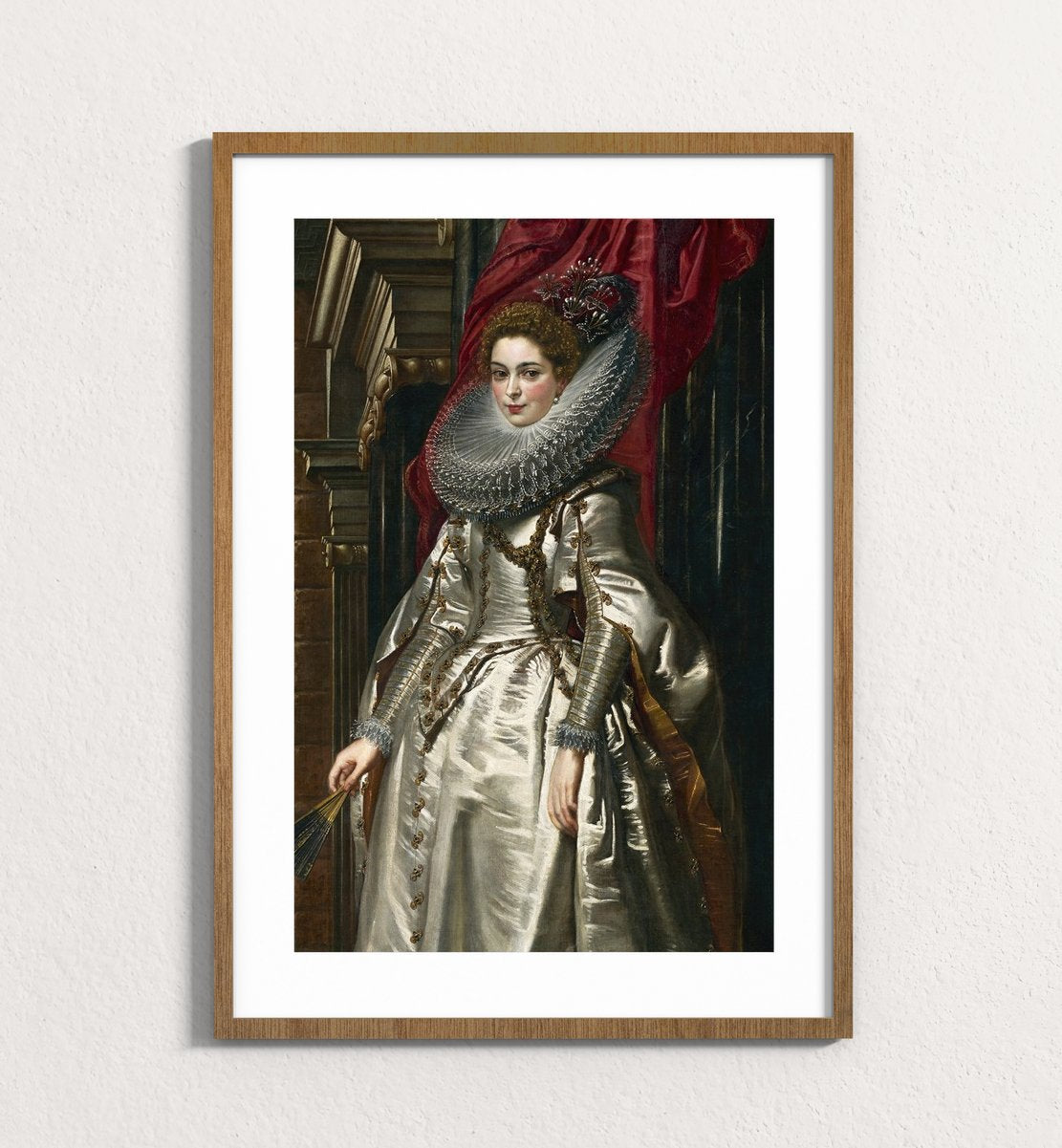 The Noblewoman in Silver and Crimson